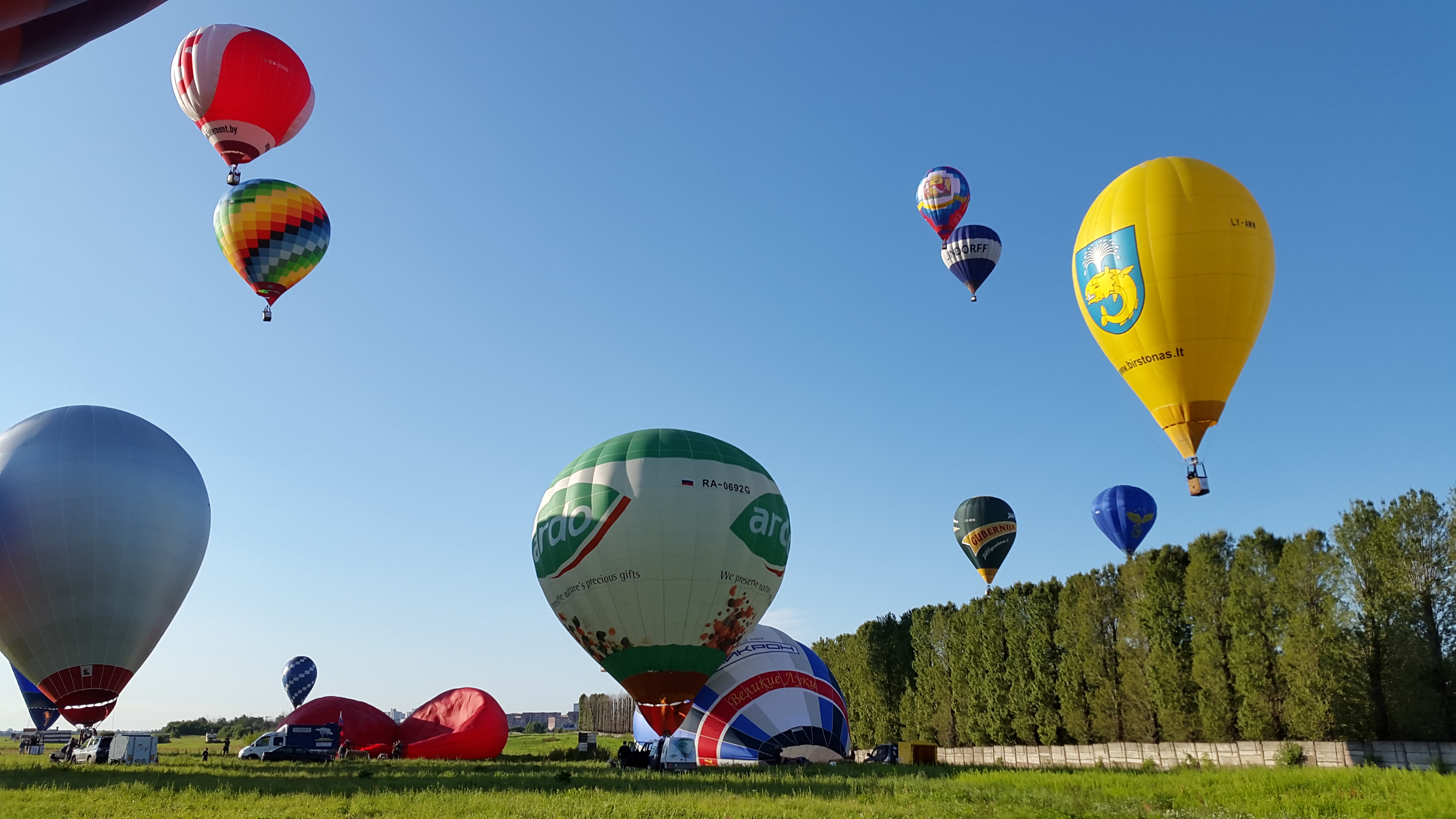 Romantiškas skrydis oro balionu Birštone